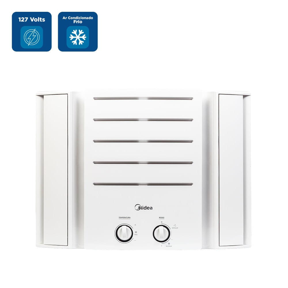 Ar Condicionado Janela Midea 12000 BTU/h Frio Mecânico MCL128BB - 127 Volts